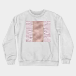 Carino Rosa marble - rose gold stripe Crewneck Sweatshirt